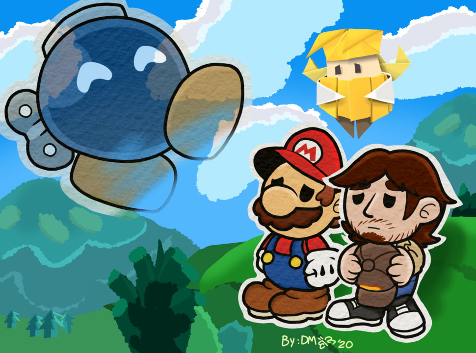 Image 93126 Artistdrawermary Bobby Gamepapermariotheorigamiking Mario Olivia Papervinny 0936